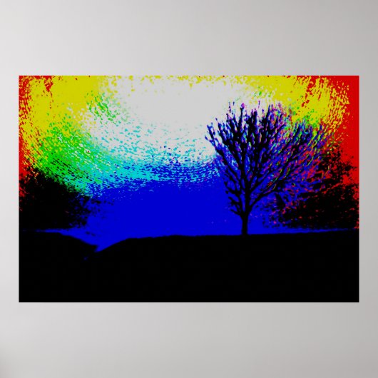 POSTER FOURCHETTE PSYCHÉDÉLIQUE (Devant)