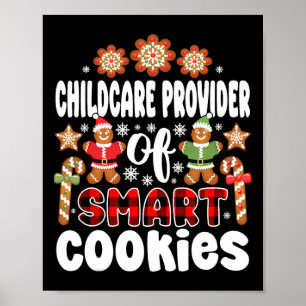 Poster Fournisseur De Soins D'Enfants De Cookies Intellig
