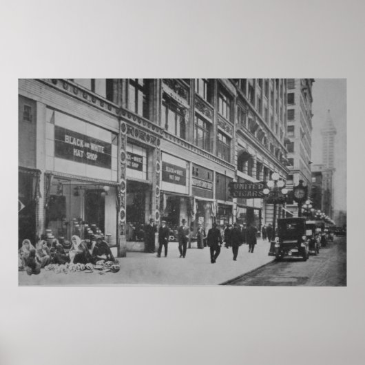 Poster Fournisseurs amérindiens Seattle WA 1905 (Devant)