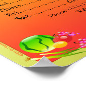 Poster Fournitures de restaurant Open Sign Sunnyside (Coin)