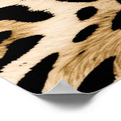 Poster Fourrure de léopard d'Afrique : Texture d'animal s (Coin)