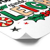 Poster Fourth Grade Sleighs Funny Christmas Teacher (Coin)