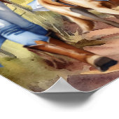 Poster Foutaise côtière - Deux marcheurs de chiens (Coin)