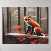 Poster Fox à Dusk (Devant)