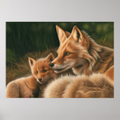Poster Fox and Cub (Devant)