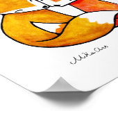 Poster Fox Art Imprimer Red Fox Couple Illustration Poste (Coin)