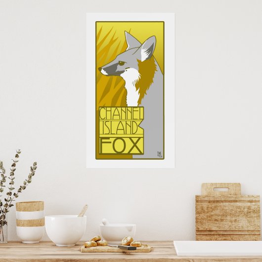 Poster Fox de l'île de Channel (Cuisine)
