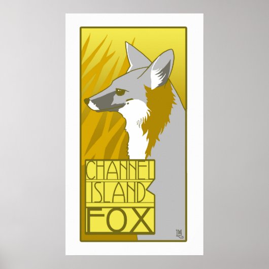Poster Fox de l'île de Channel (Devant)