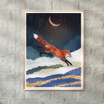 Poster Fox Et Lune Magique Fairytale Paysage Peinture<br><div class="desc">Fox Et Lune Magique Fairytale Paysage Peinture</div>