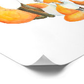 Poster Fox Family Nursery Décor Cute Foxe maman papa enfa (Coin)