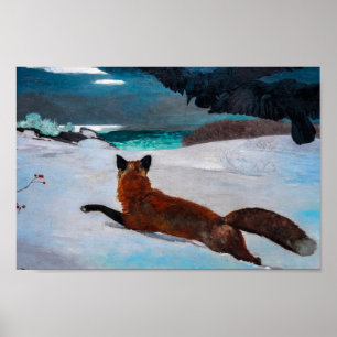 Poster Fox Hunt par Winslow Homer