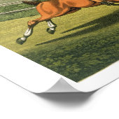 Poster Fox Hunting, aquatinée par I. Clark, pub. par Thom (Coin)