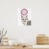 Poster Fox Mandala (Cuisine)