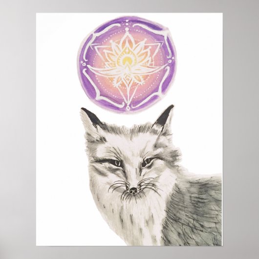 Poster Fox Mandala (Devant)