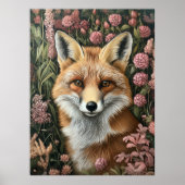 Poster Fox Parmi Les Blooms Du Printemps (Devant)