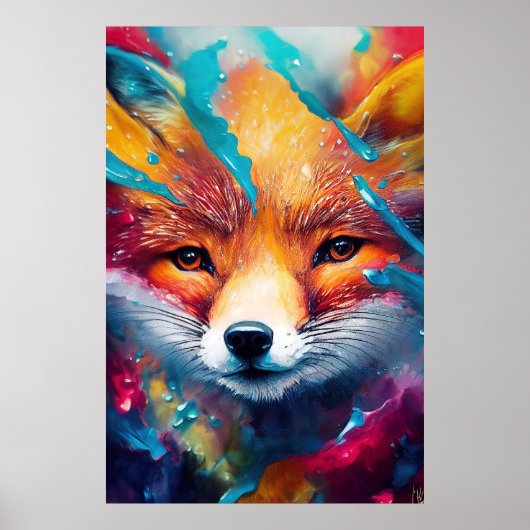 Poster Fox Red fox Animal Discovery Adventure Nature (Devant)