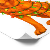 Poster Fox Red Lab Christmas Tree Light Pajama Labrador D (Coin)