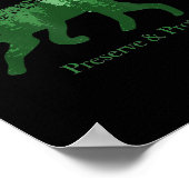 Poster Fox Silhouette Preserve & Protect Environmenta (Coin)