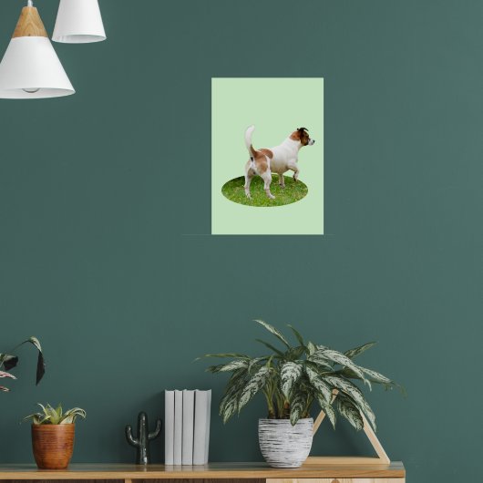 Poster Fox Terrier En alerte, (Salon 1)