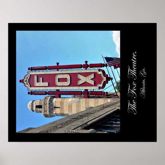 Poster Fox Theater, Atlanta, Géorgie, Poster, Landmark, (Devant)