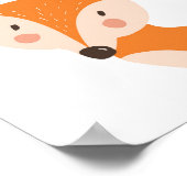 Poster Fox Woodland Animal Nursering Wall Art Imprimer (Coin)