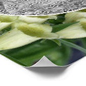 Poster Foxglove Flower Frame Créez votre propre photo (Coin)