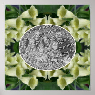 Poster Foxglove Flower Frame Créez votre propre photo
