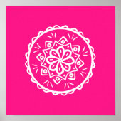 Poster Foxglove Mandala (Devant)