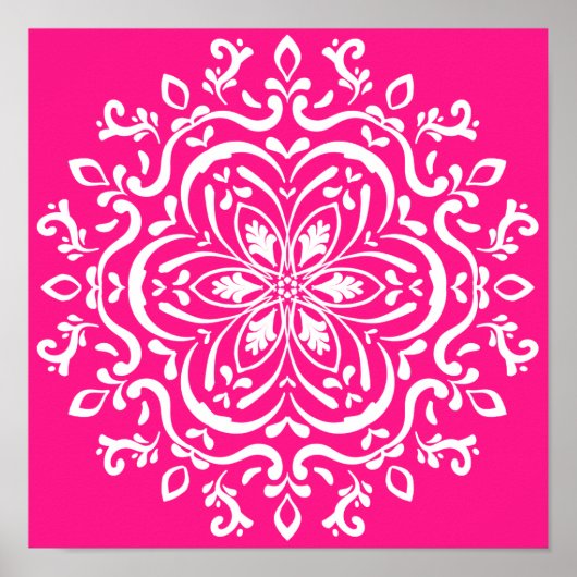 Poster Foxglove Mandala (Devant)