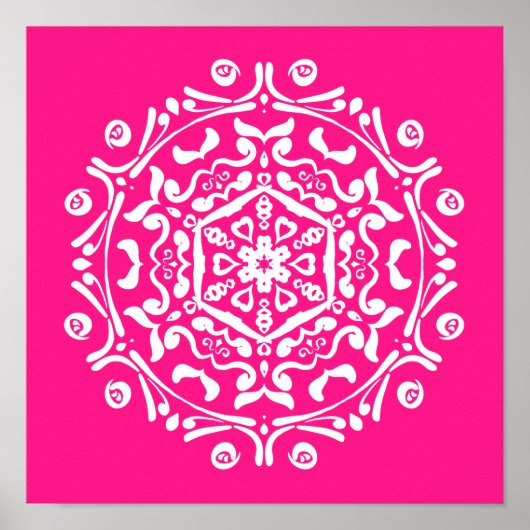 Poster Foxglove Mandala (Devant)