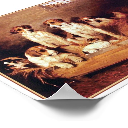 Poster Foxhounds and Terriers par John Emms (Coin)