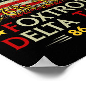 Poster Foxtrot Delta Taco 8647 Allons Taco Us Drapeau We (Coin)