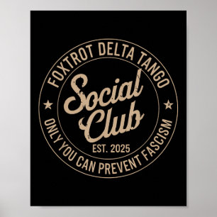 Poster Foxtrot Delta Tango Social Club Seulement Vous Pou