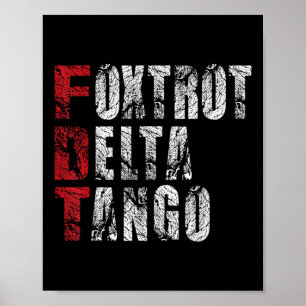 Poster Foxtrots Delta Tangos Drôle Foxtrots Delta Tangos