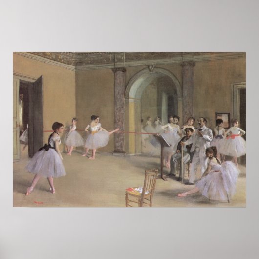 Poster Foyer de danse à l'Opéra par Edgar Degas (Devant)