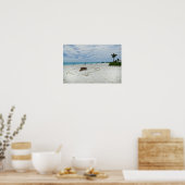 Poster Foyer de feu de la plage des Bahamas (Cuisine)