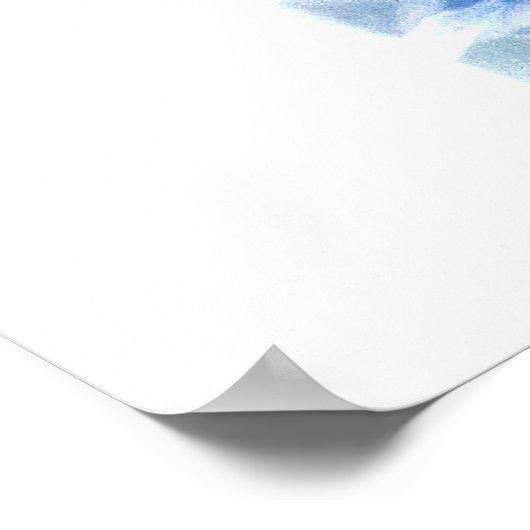 Poster Foyer de la mosquée 1 blanc (Coin)