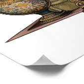 Poster Foyer victorien cosy Noël (Coin)