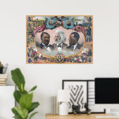 Poster Fr3d3rick Bailey Douglass avec Black Abolitionnist (Bureau à domicile)
