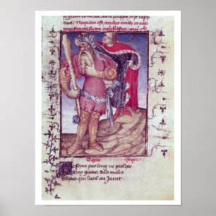 Poster Fr 606 f.11 Ulysses perçant l'oeil du Cyclope