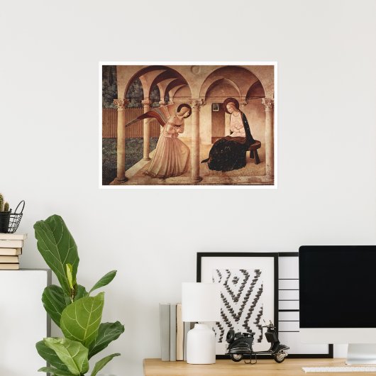 Poster Fra Angelico - Annonciation (Bureau à domicile)