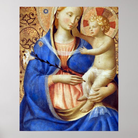 Poster Fra Angelico Guido di Pietro Madonna de l'humilité (Devant)
