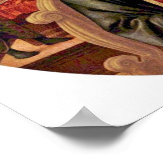 Poster Fra Filippo Lippi - Vierge à l'enfant (Coin)