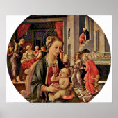 Poster Fra Filippo Lippi - Vierge à l'enfant (Devant)