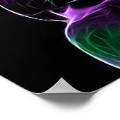 Poster Fracale numérique de perroquet violet (Coin)