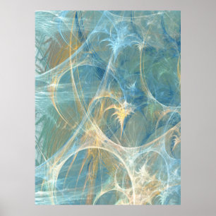 Poster Fractage Abstrait Whisper 3D