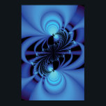 Poster Fractage de la paix bleue<br><div class="desc">Art fractal</div>