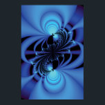 Poster Fractage de la paix bleue<br><div class="desc">Art fractal</div>