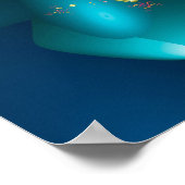 Poster Fractage de la vague de rotation (Coin)