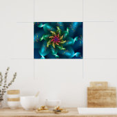 Poster Fractage de la vague de rotation (Cuisine)